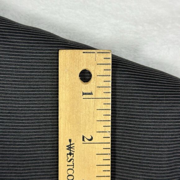 Michael Brandon Shirt Men’s Large Short Sleeve Button Down Black‎ Stripped Shirt - Picture 9 of 12